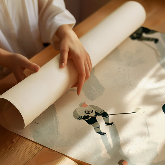 Vintage Ice Hockey Pattern