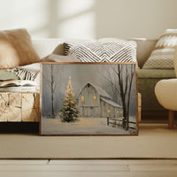Winter Barn Glows With Christmas Magic