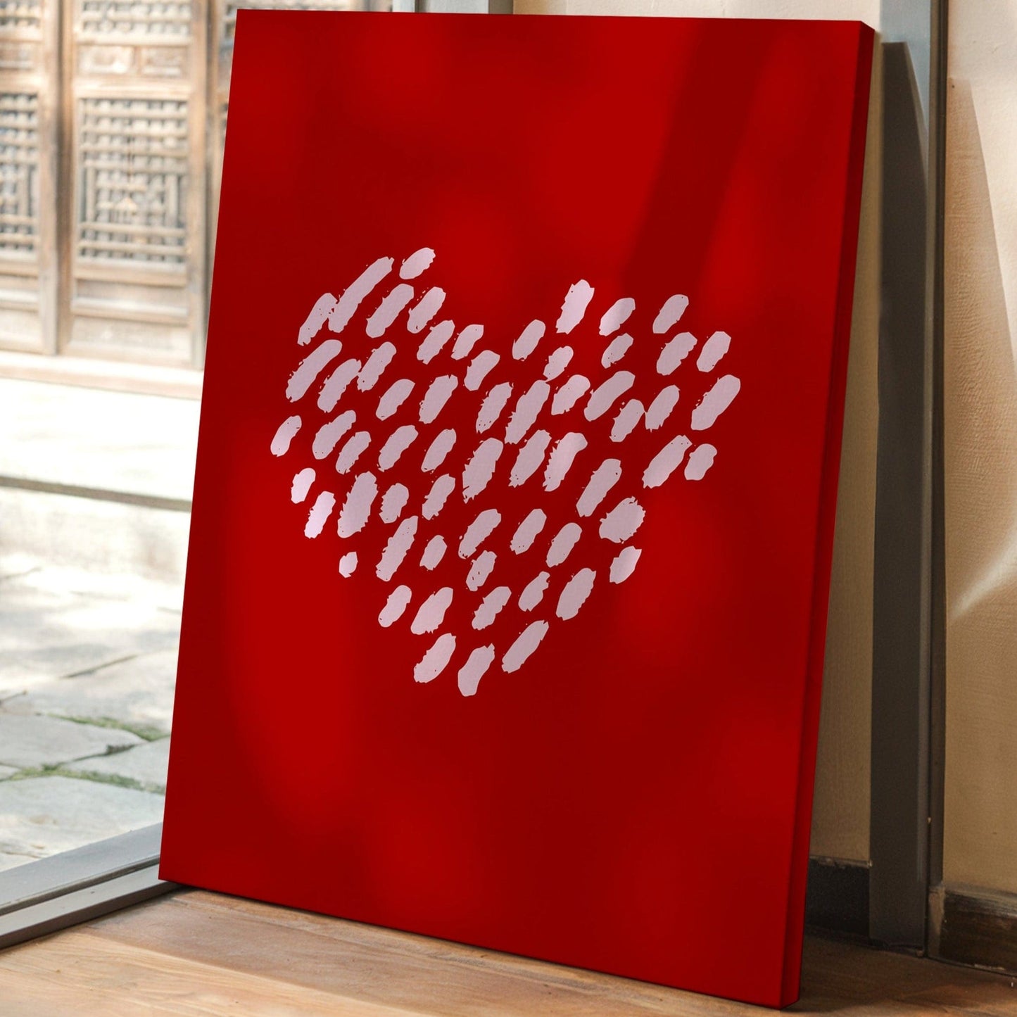 Brushstrokes Dance Into Love's Pattern