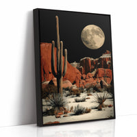 Saguaros Stand Watch Under Luna's Glow