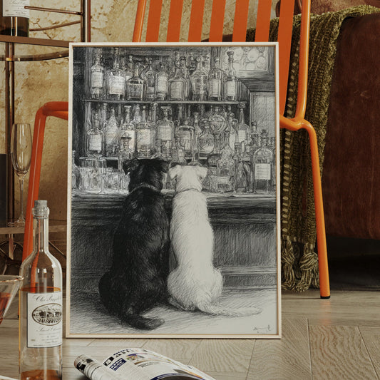 Two Friends at the Counter