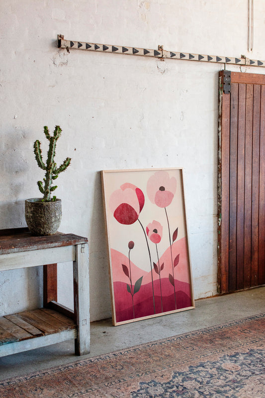 Pink Poppies Dance At Dawn