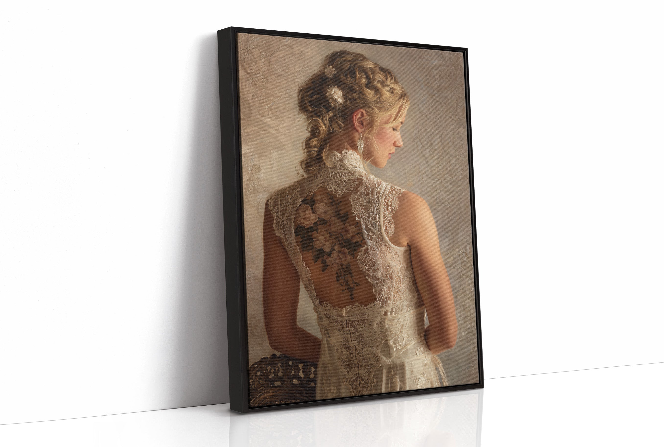 Lace And Roses Await Dusk