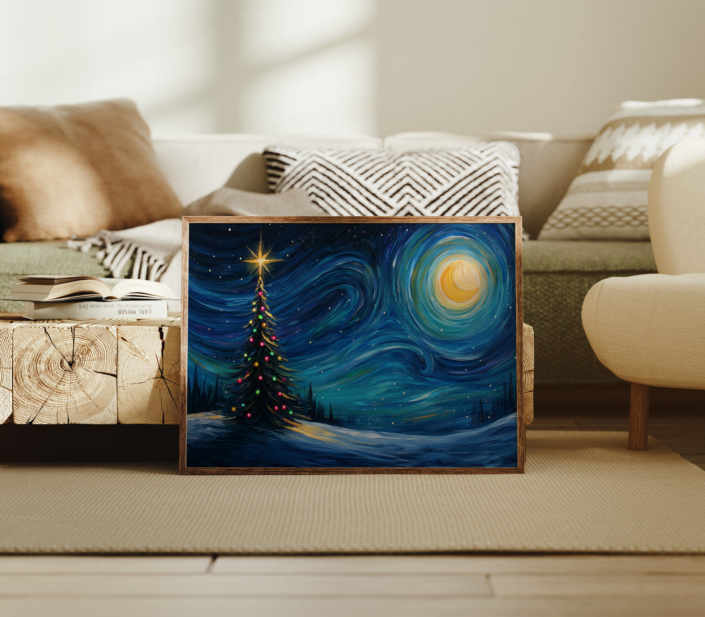 Starlit Pine Dances With Moon