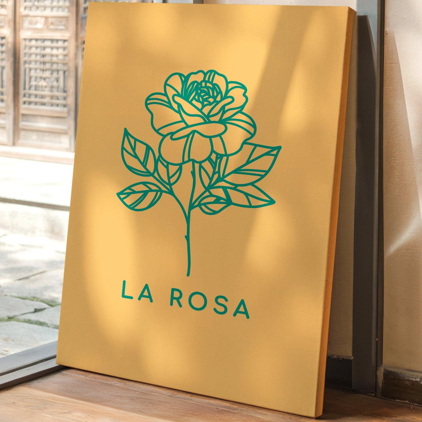 Turquoise Petals Dance Through Amber