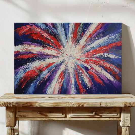 Starburst Symphony In Patriot Colors