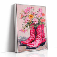 Wild Cosmos Dance In Scarlet Boots