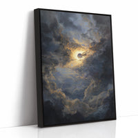 Eclipse Breaks Through Stormy Heavens