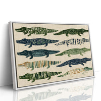 Ten Painted Alligators