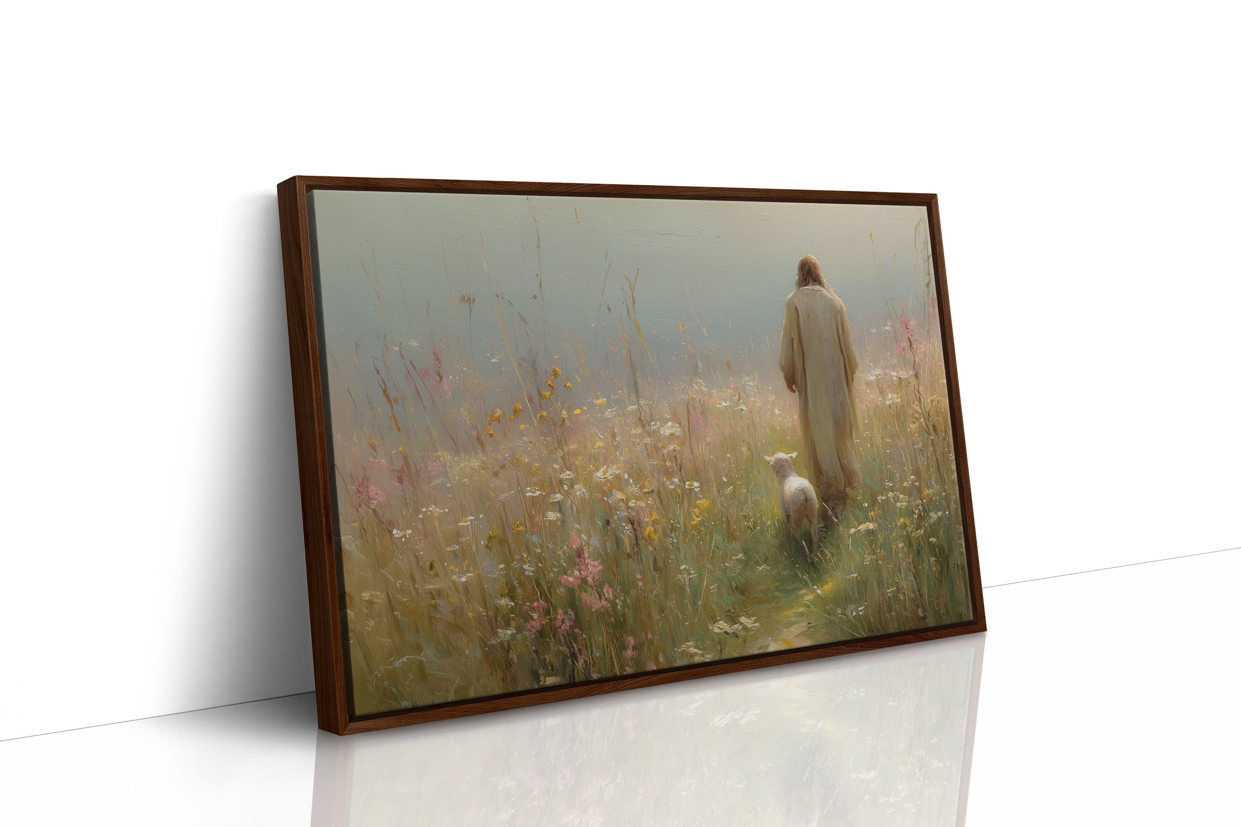 Faithful Companion Through Misty Meadows