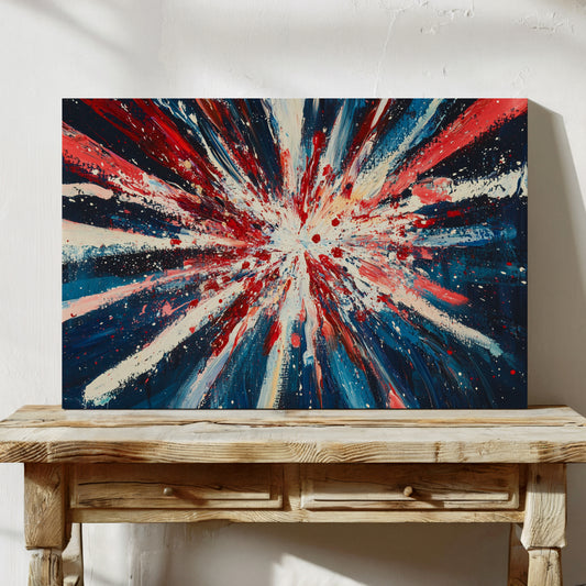 Stars Burst Into Patriotic Light