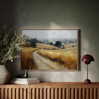 Winding Path Through Golden Fields