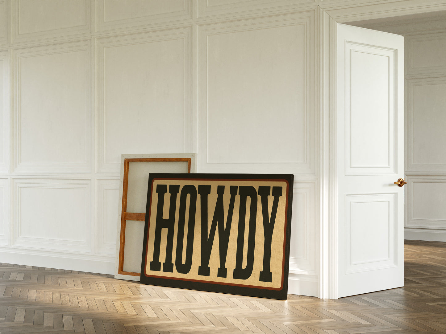 Howdy Western Typography Poster