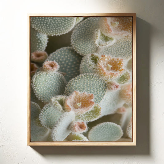 Soft Bloom on Fuzzy Desert Cactus