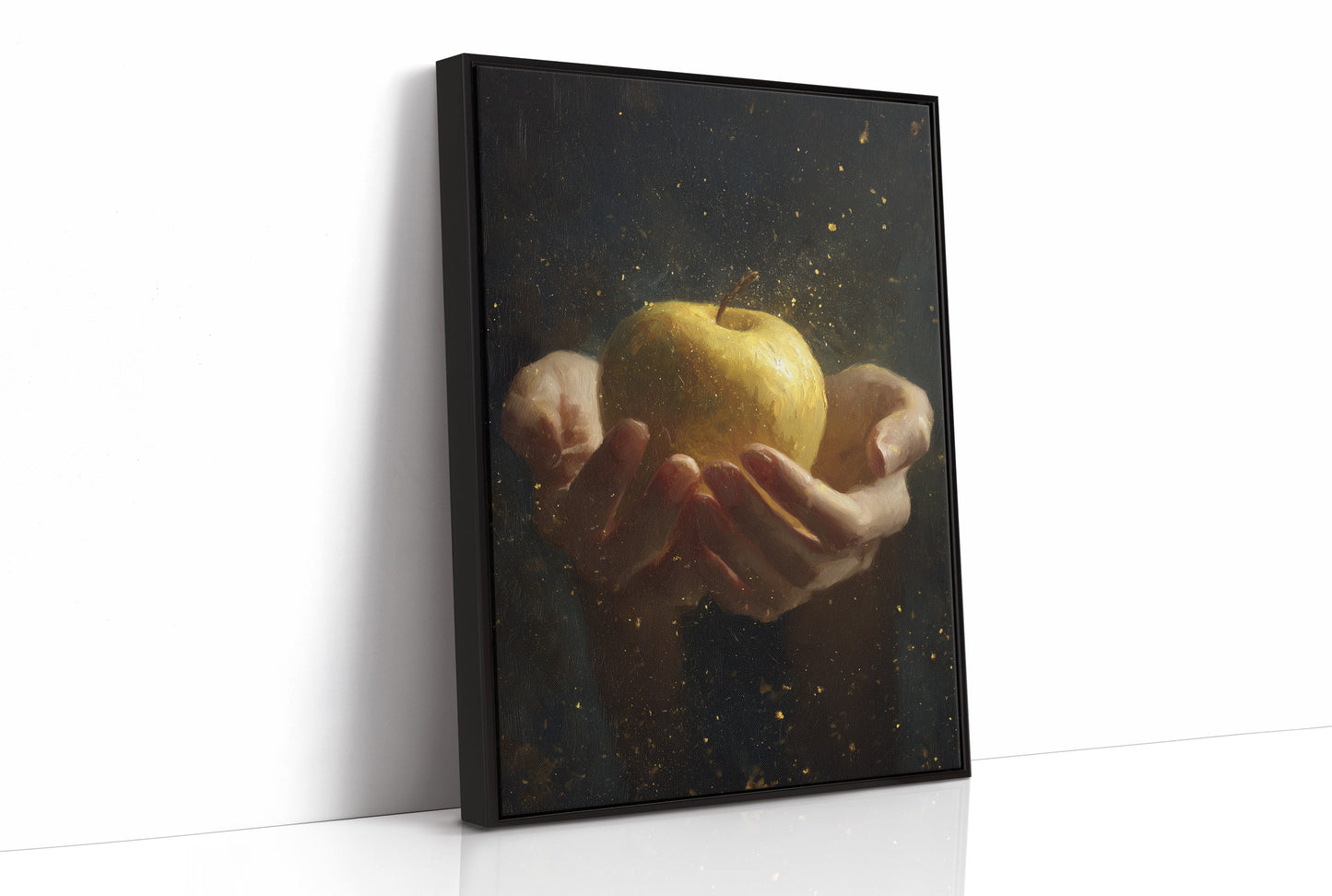 Golden Fruit In Offered Hands