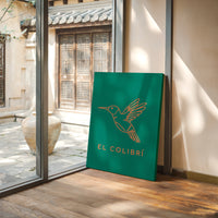 Coral Wings Dance Through Emerald Skies