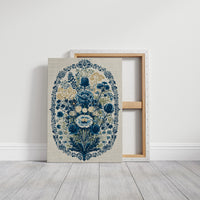 Thistle and Cornflower Medallion Tapestry