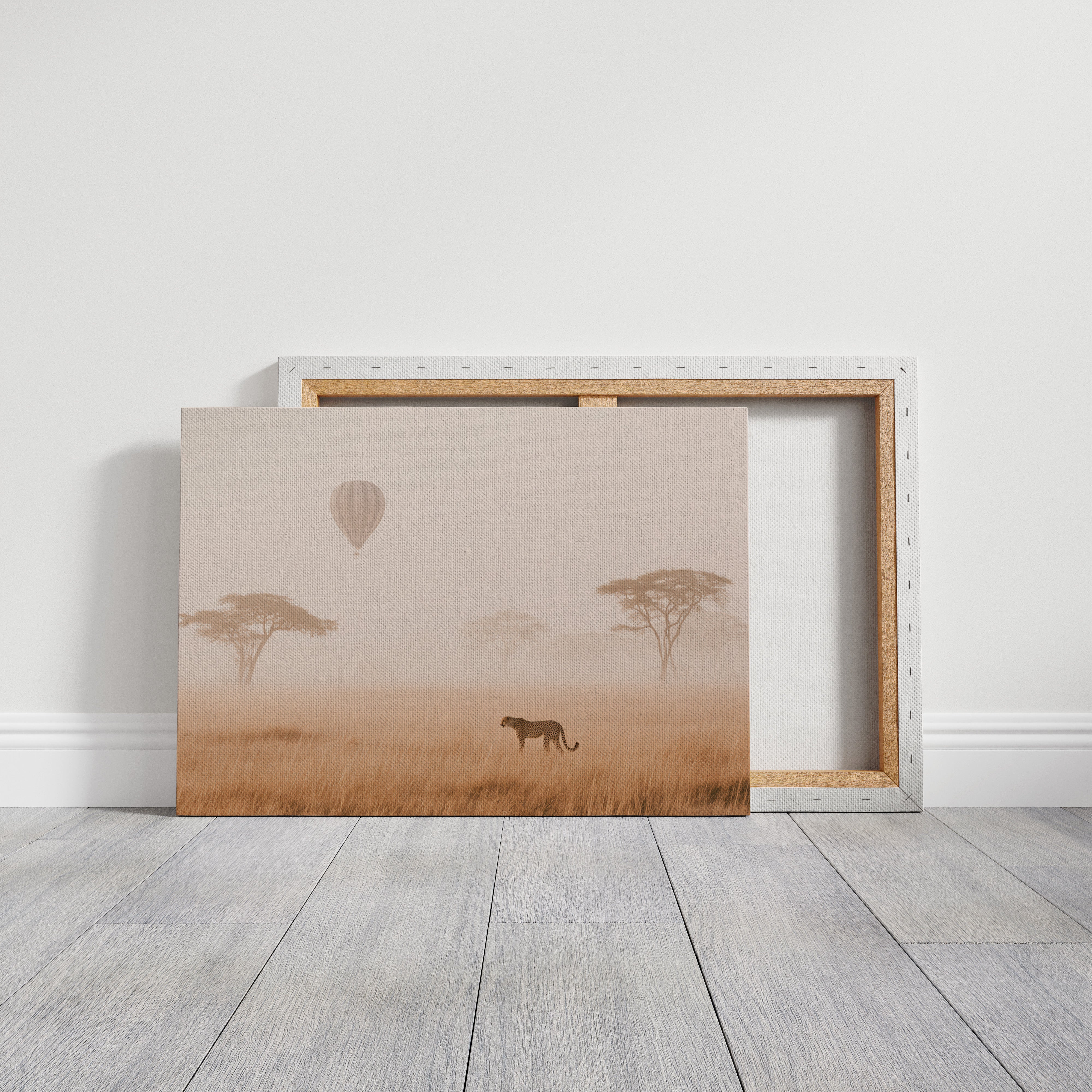 Cheetah's Dawn Under Floating Dreams