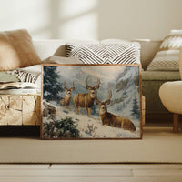 Winter Peaks Call The Deer Home