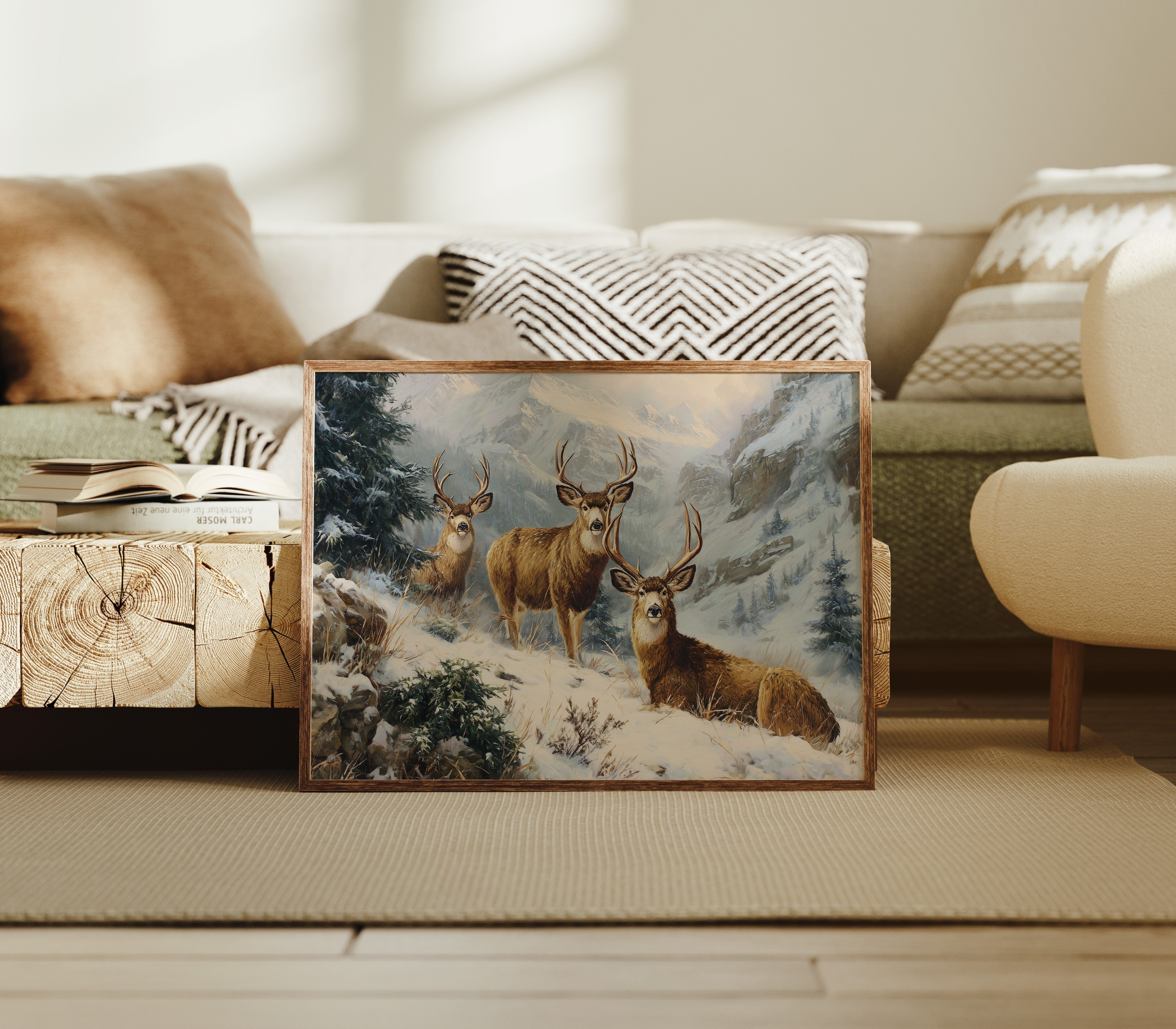 Winter Peaks Call The Deer Home