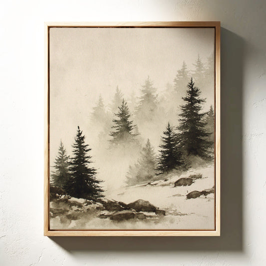 Mist Over Timeless Pines
