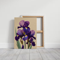 Three Irises Before Dusk