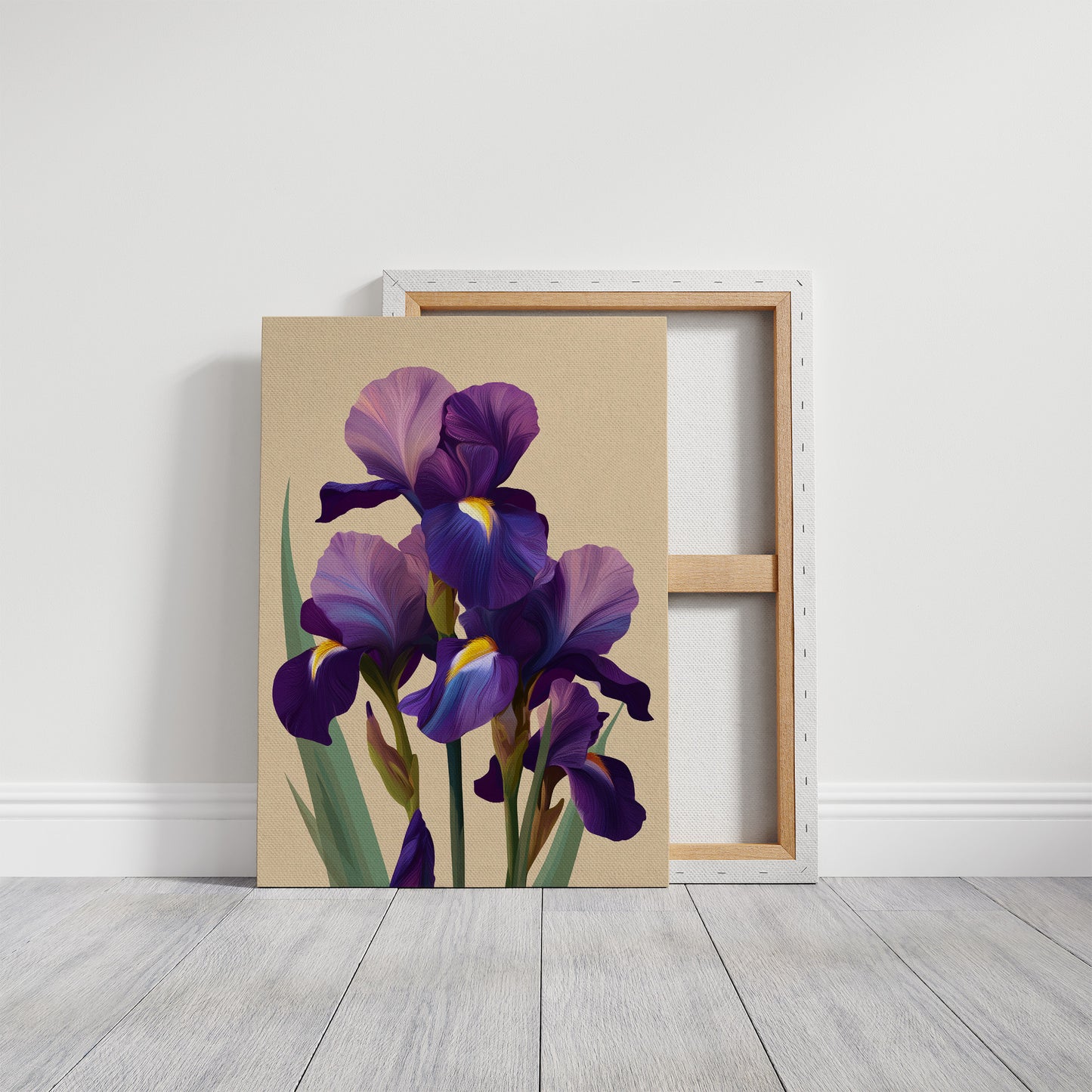 Three Irises Before Dusk
