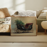 Vintage Sleigh Awaits December Magic