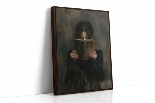 The Reader in Velvet Shadows