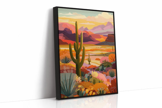 Saguaros Paint Their Evening Stories