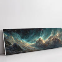 Celestial Clouds Beneath A Starlit Sky