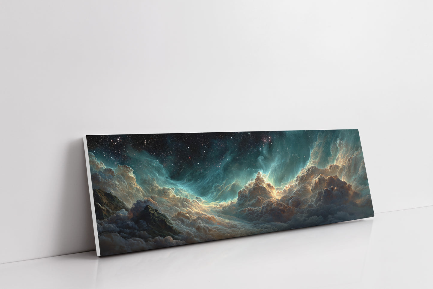 Celestial Clouds Beneath A Starlit Sky