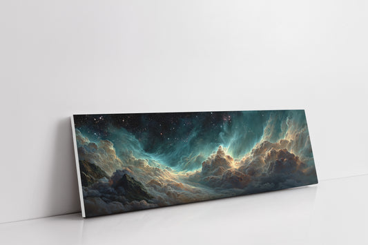Celestial Clouds Beneath A Starlit Sky