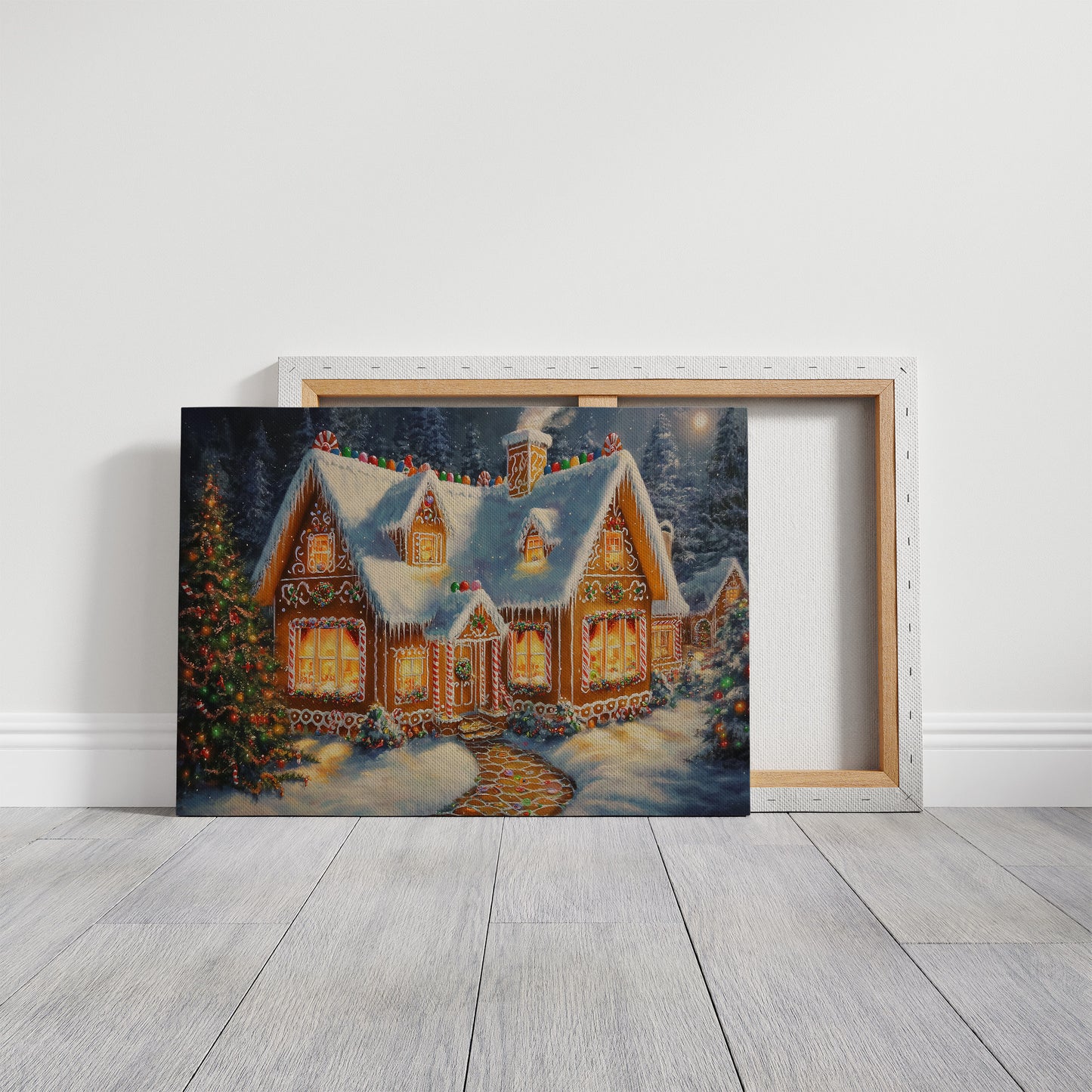 Frosted Gingerbread Glows At Midnight