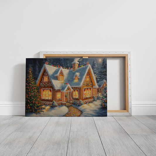 Frosted Gingerbread Glows At Midnight