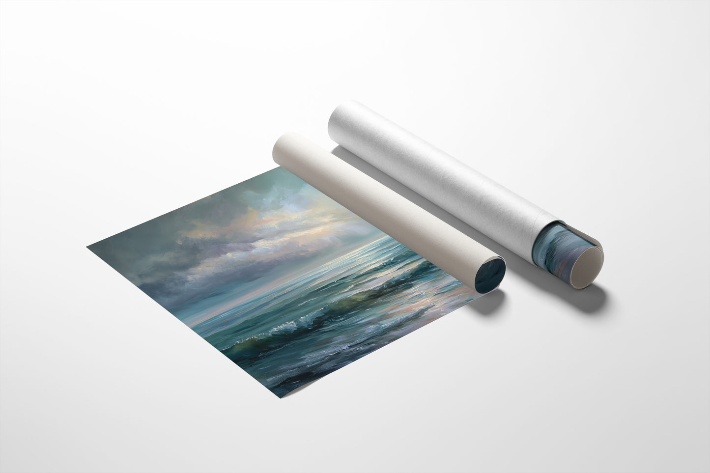 Ocean Breaths Between Storm Clouds