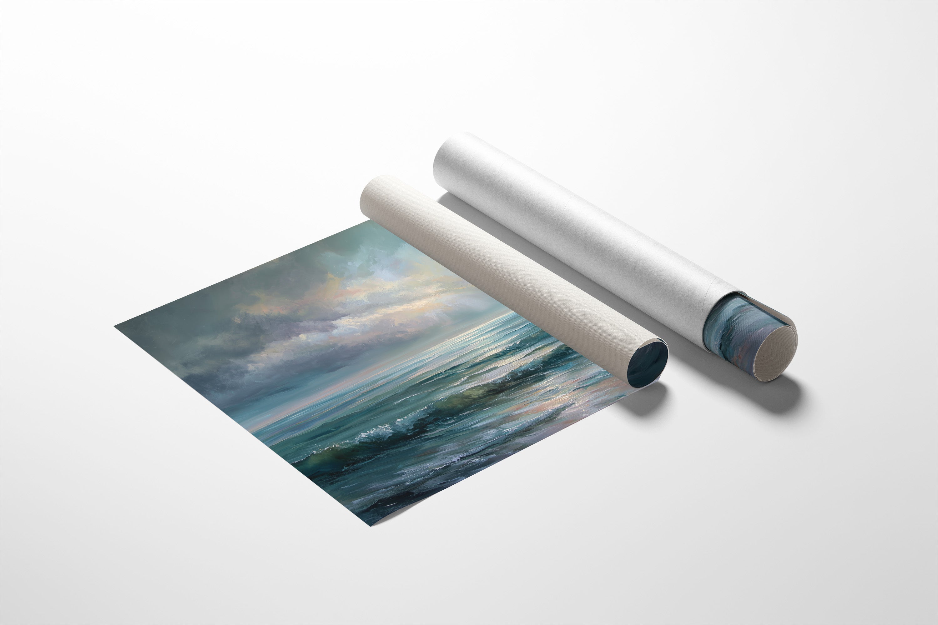 Ocean Breaths Between Storm Clouds