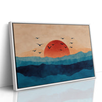 Birds Circle Morning's Coral Rise