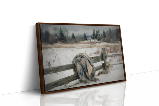 Forgotten Blanket in Winter's Embrace