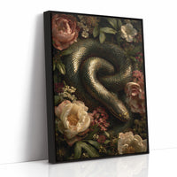 Serpent Among Blooming Peonies