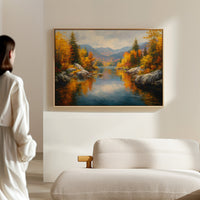 Mountain Lake Mirrors October's Glory