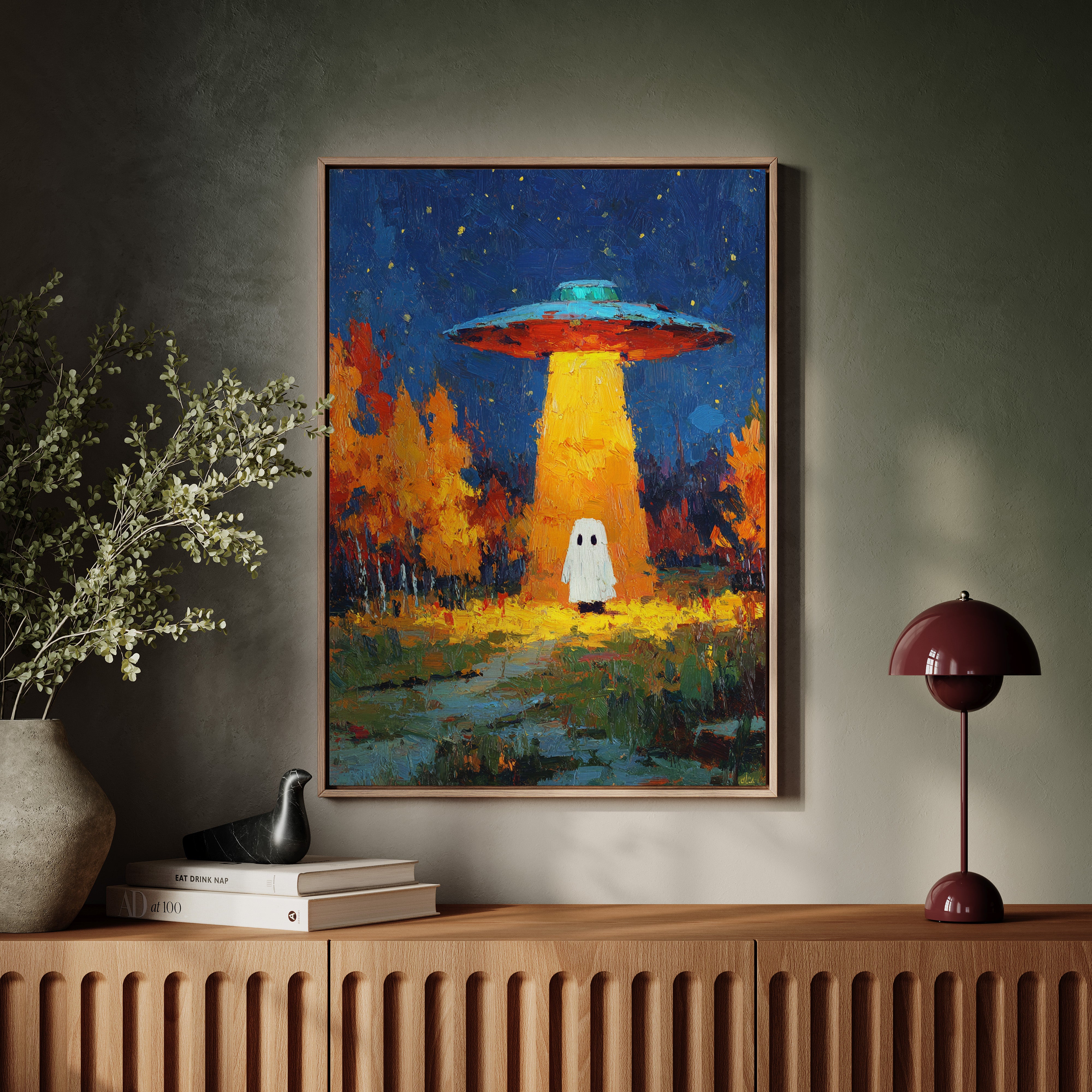 Ethereal Encounter Under Alien Light