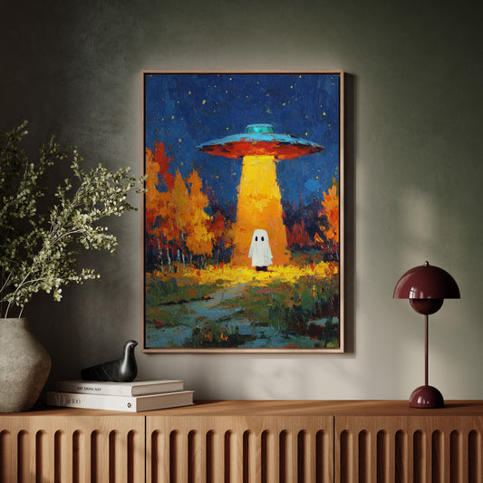 Ethereal Encounter Under Alien Light