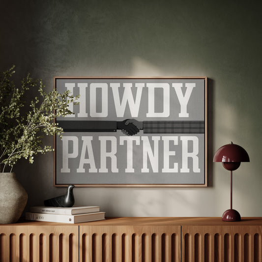 Howdy Partner Vintage Western Greeting