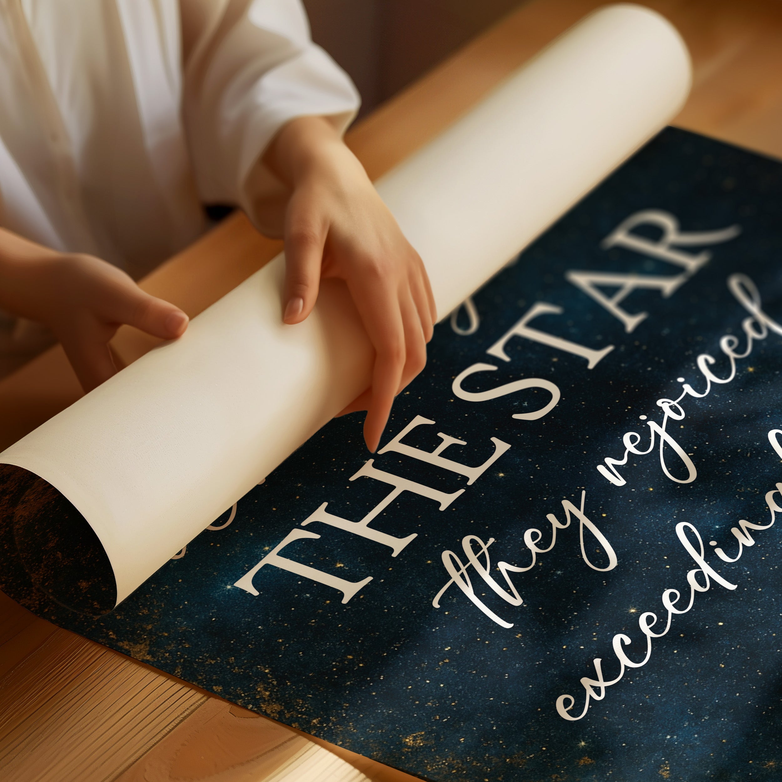 Starlit Words In Winter Glow