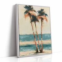 Palms Painted in Palette Knife Gold