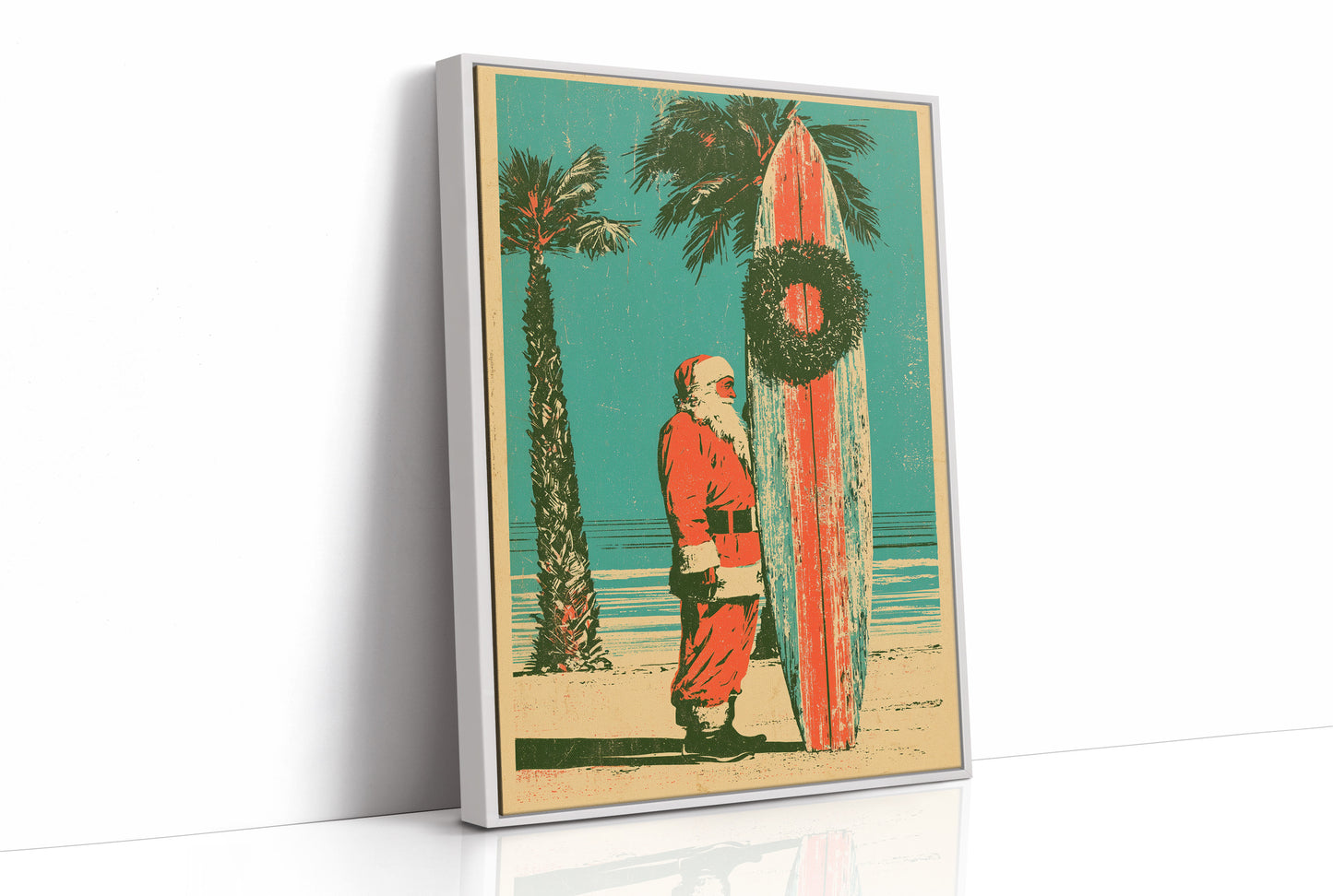 Surfboard Santa, Coastal Christmas