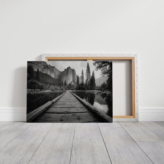 Wooden Path To Mountain Majesty