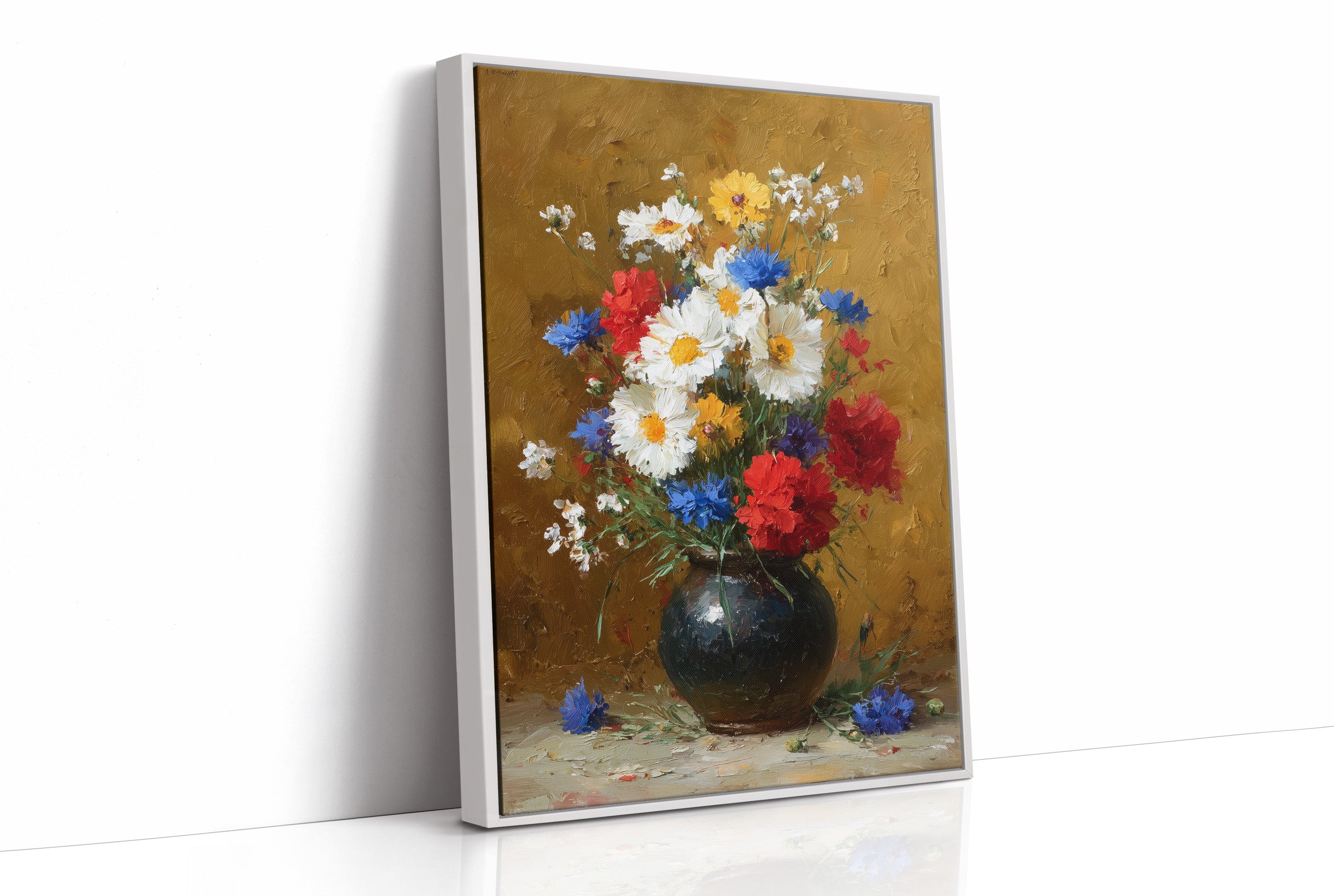 Wildflowers in a Dark Vessel