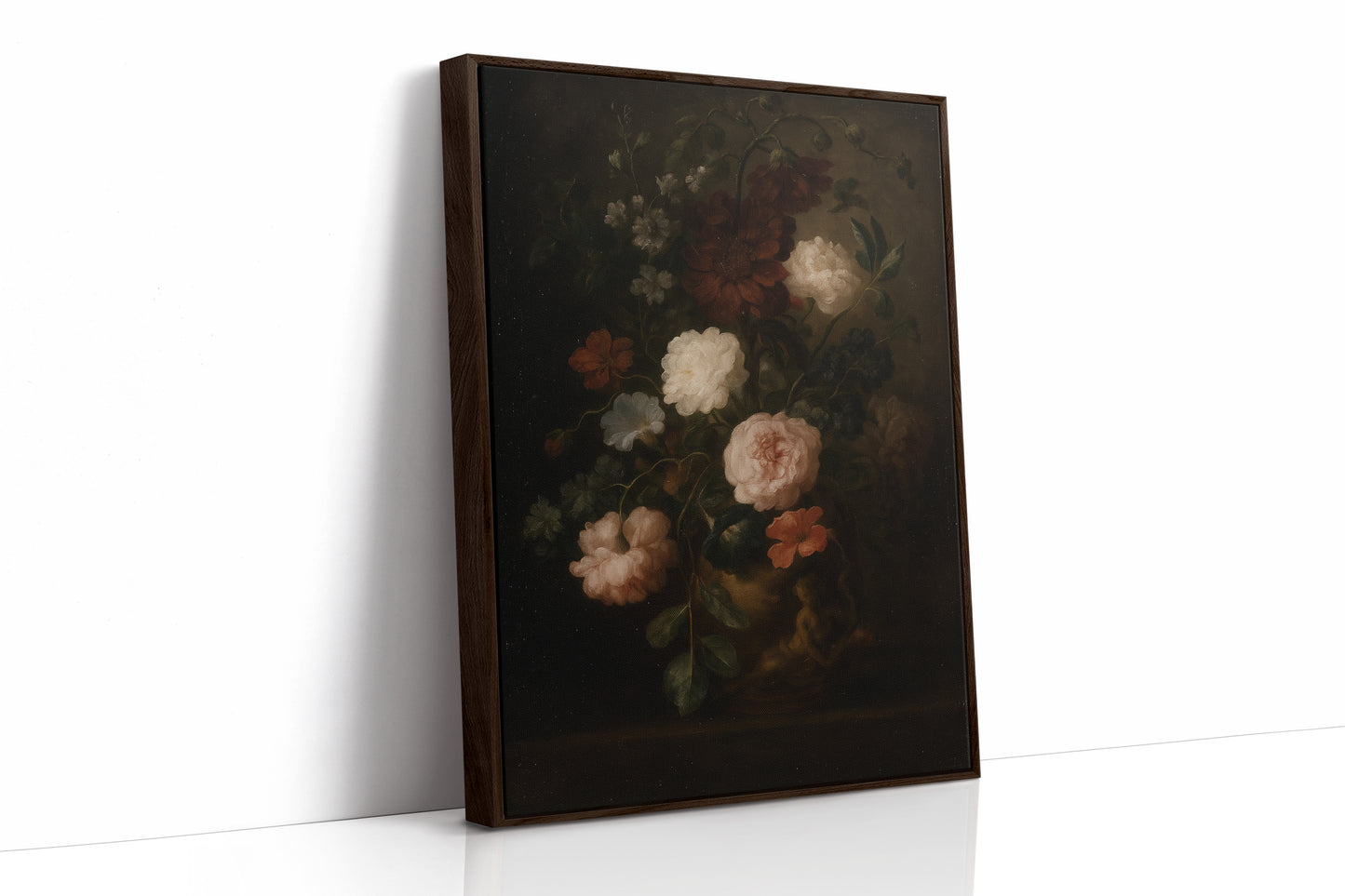 Baroque Vase of Blushing Petals